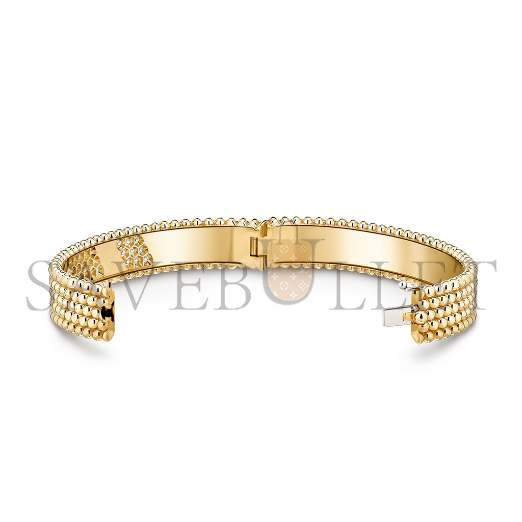 v*n cl*f arpels perlÉe Di*m*nd bracelet, 5 rows of Di*m*nds, large model vcarrpgz400